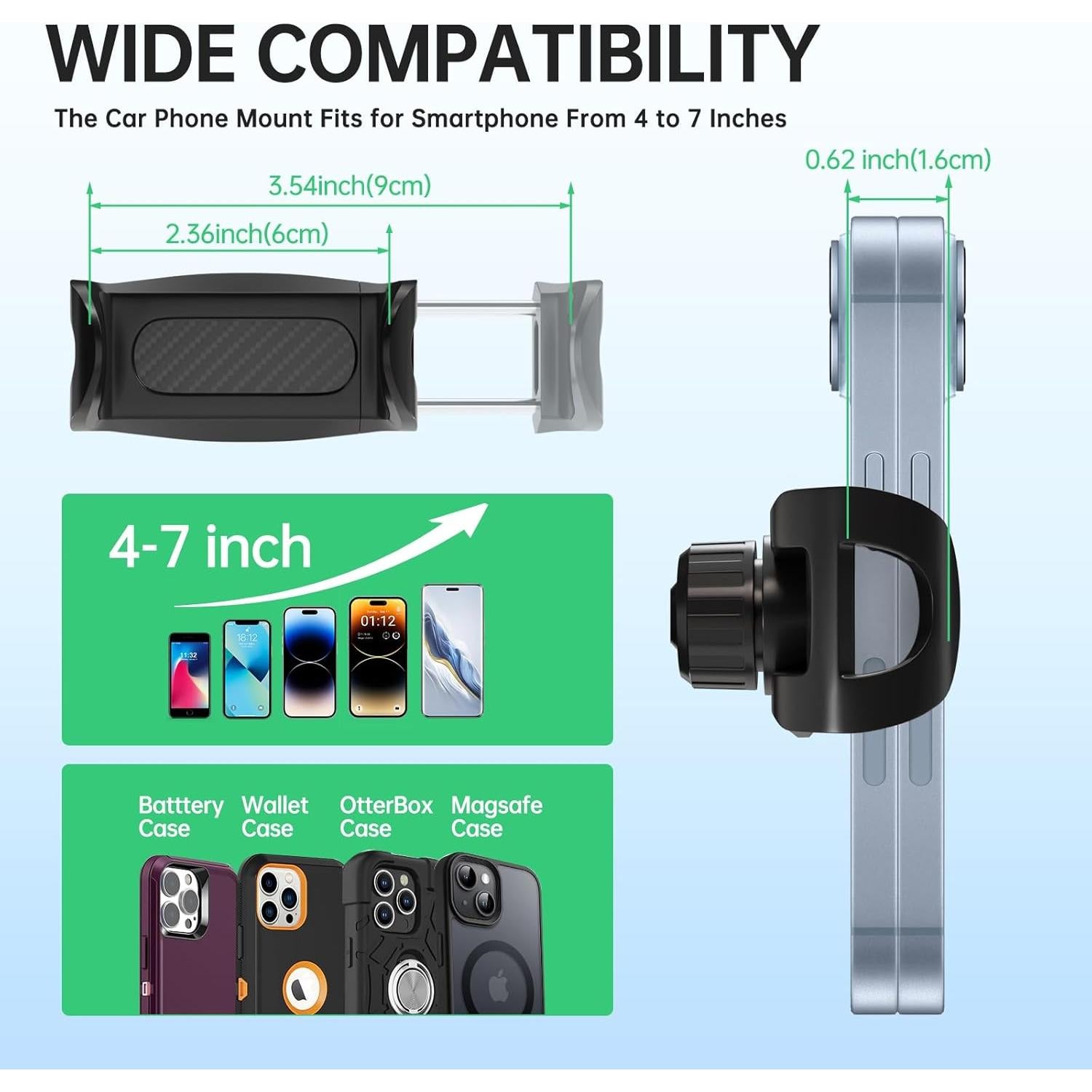 Soporte para Teléfono en el Tablero CHDFKKD 360° Ajustable