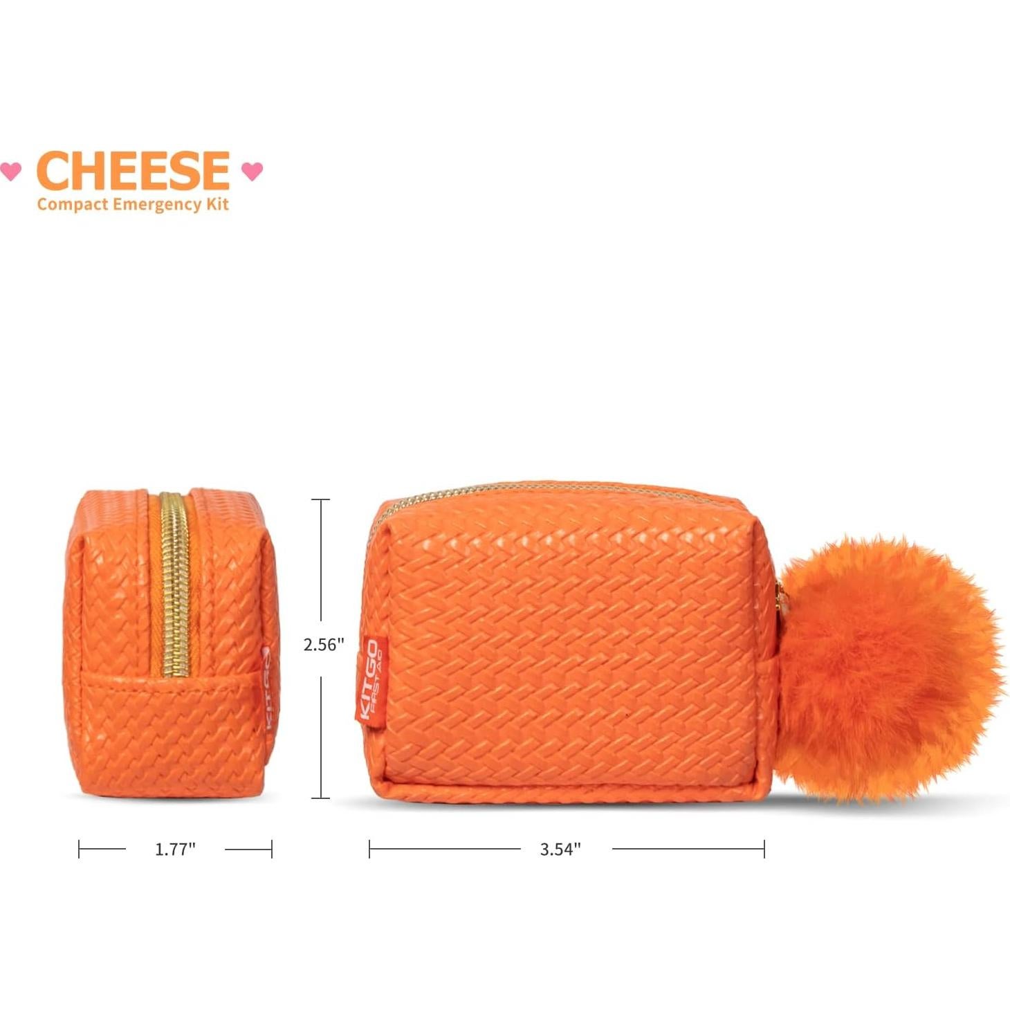 Kitgo Mini Kit de Primeros Auxilios Naranja 34 Piezas Compacto