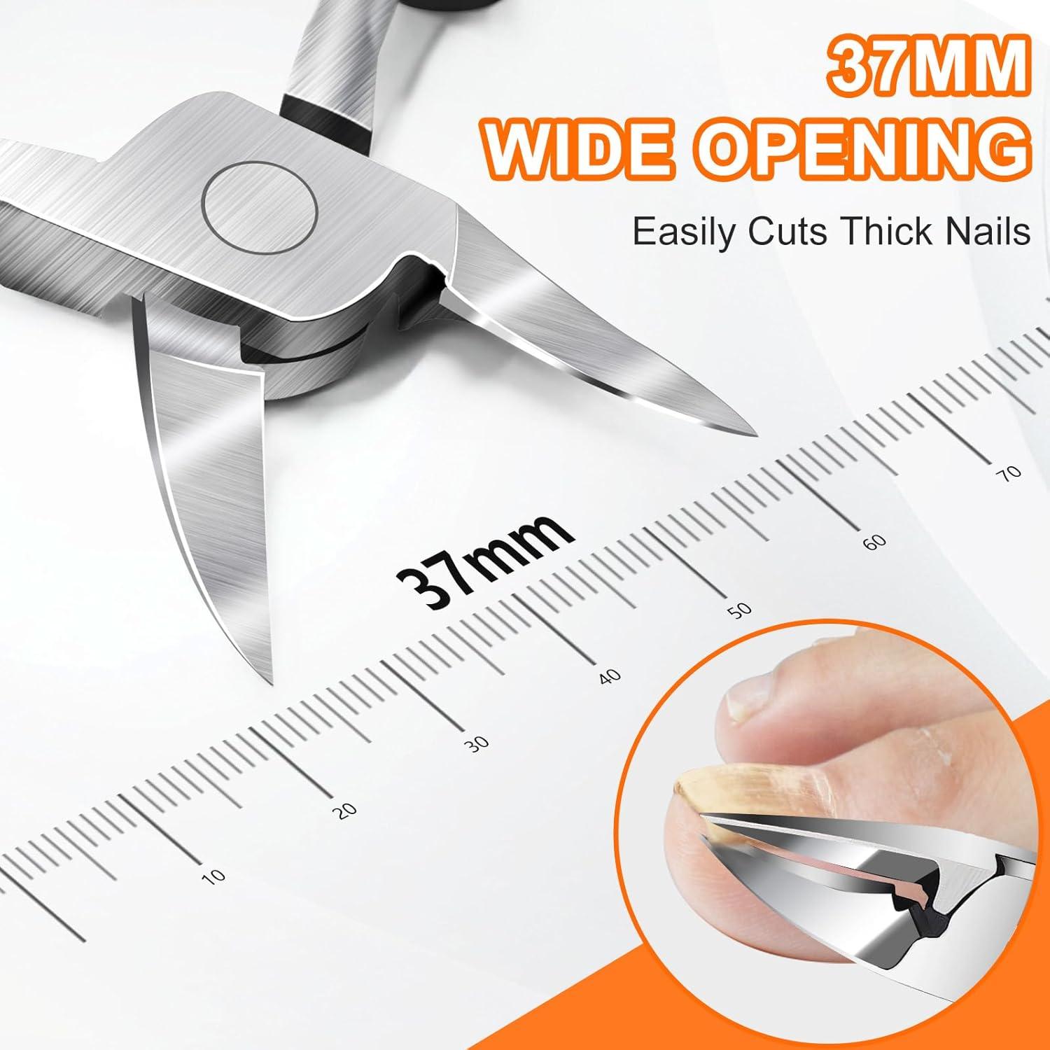 Cortauñas Ergonómico DRMODE con Cabeza Angulada para Uñas Gruesas