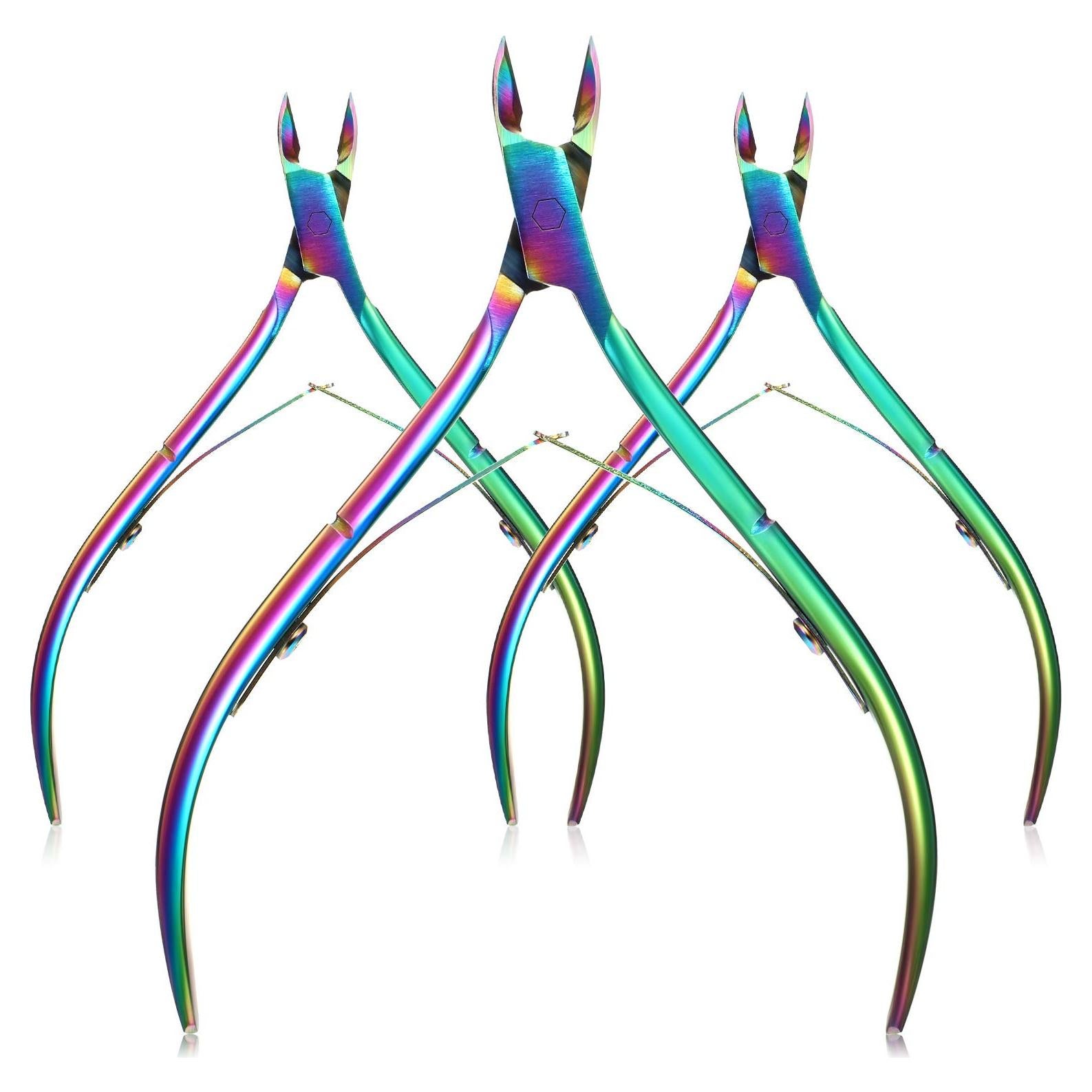 Mudder 3 Cortadores de Cutículas Acero Inoxidable Manicura