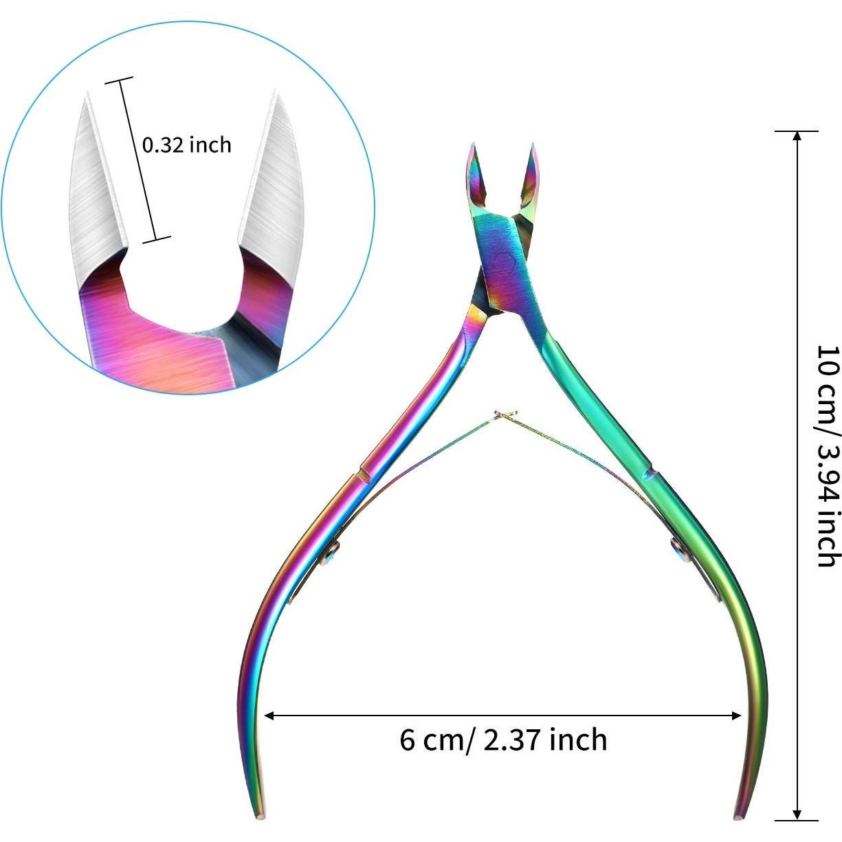 Mudder 3 Cortadores de Cutículas Acero Inoxidable Manicura