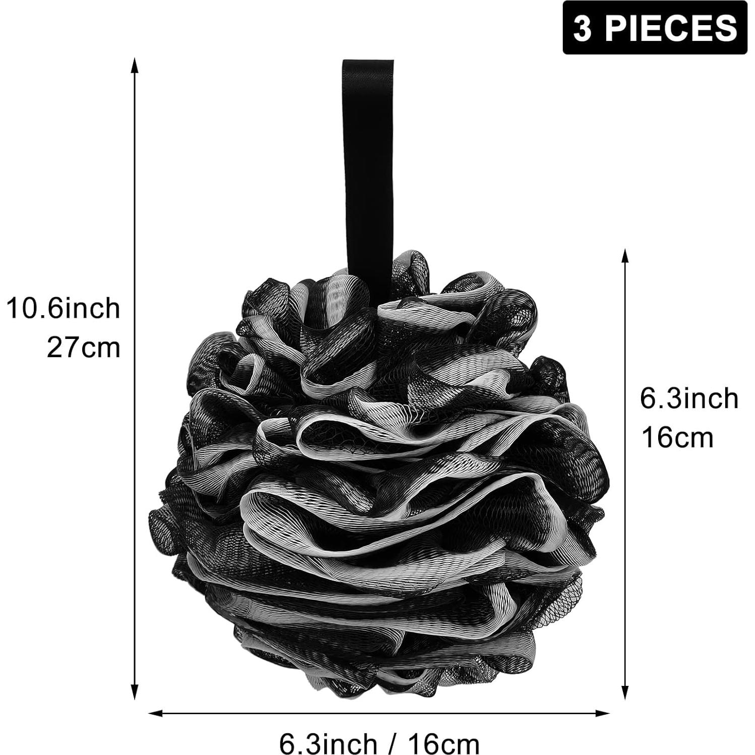 Esponja de Baño Exfoliante Scartink XL 75g - 3 Piezas Negra