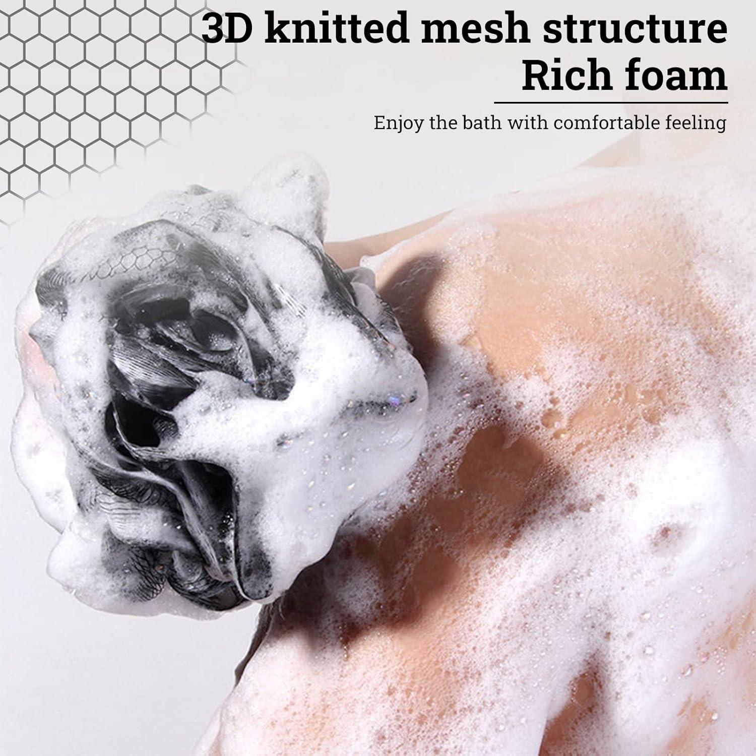 Esponja de Baño Exfoliante Scartink XL 75g - 3 Piezas Negra