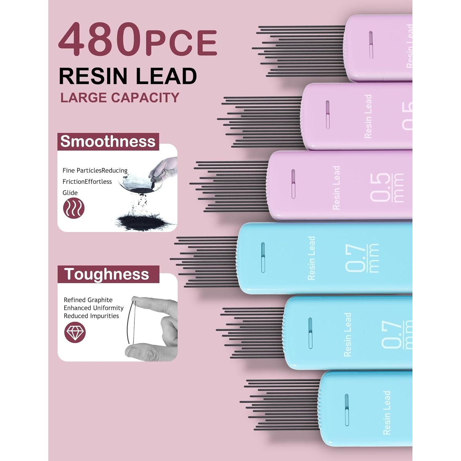 Juego de Lápices Mecánicos Ponditni 20 Piezas 0.5mm 0.7mm