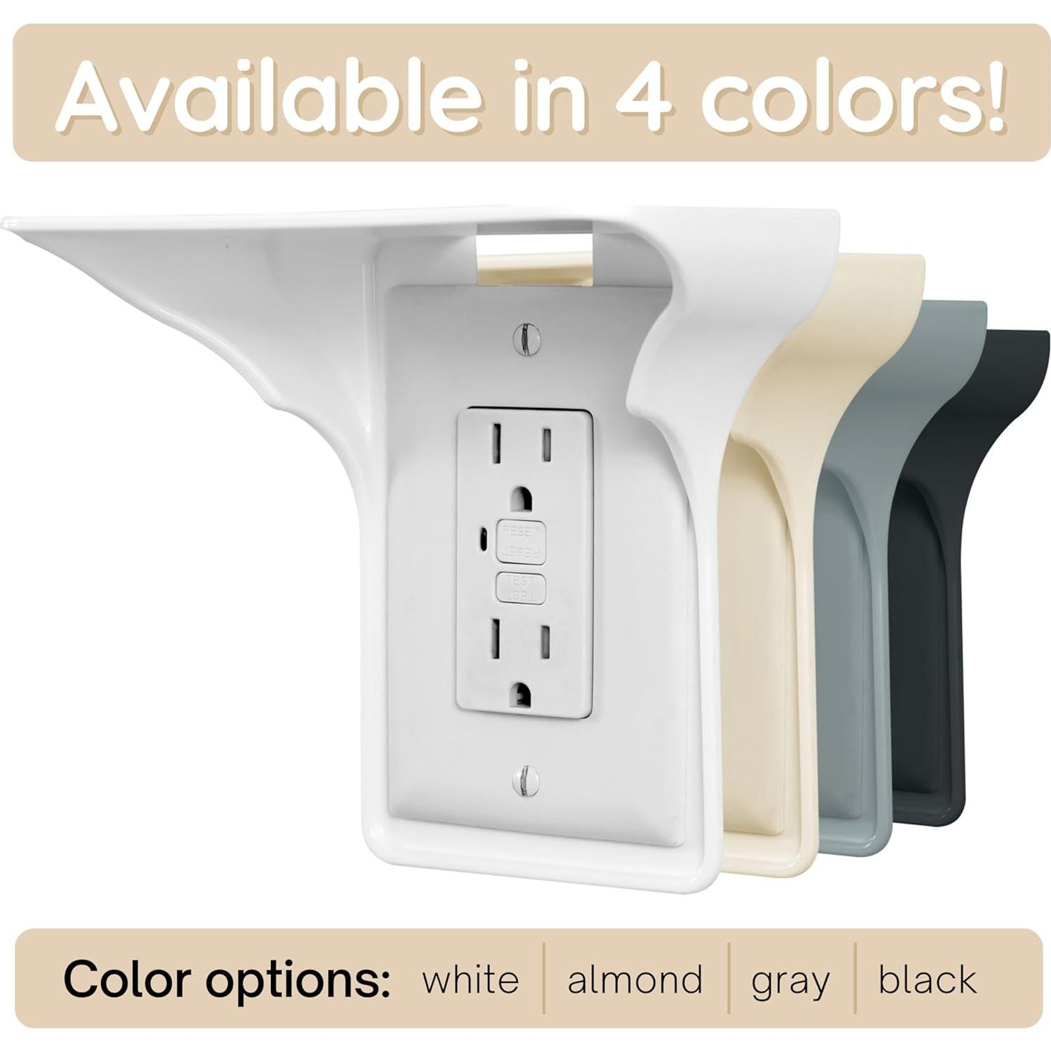 Estante de Enchufe Power Perch BeraTek - Organizador Pared 4.54 kg