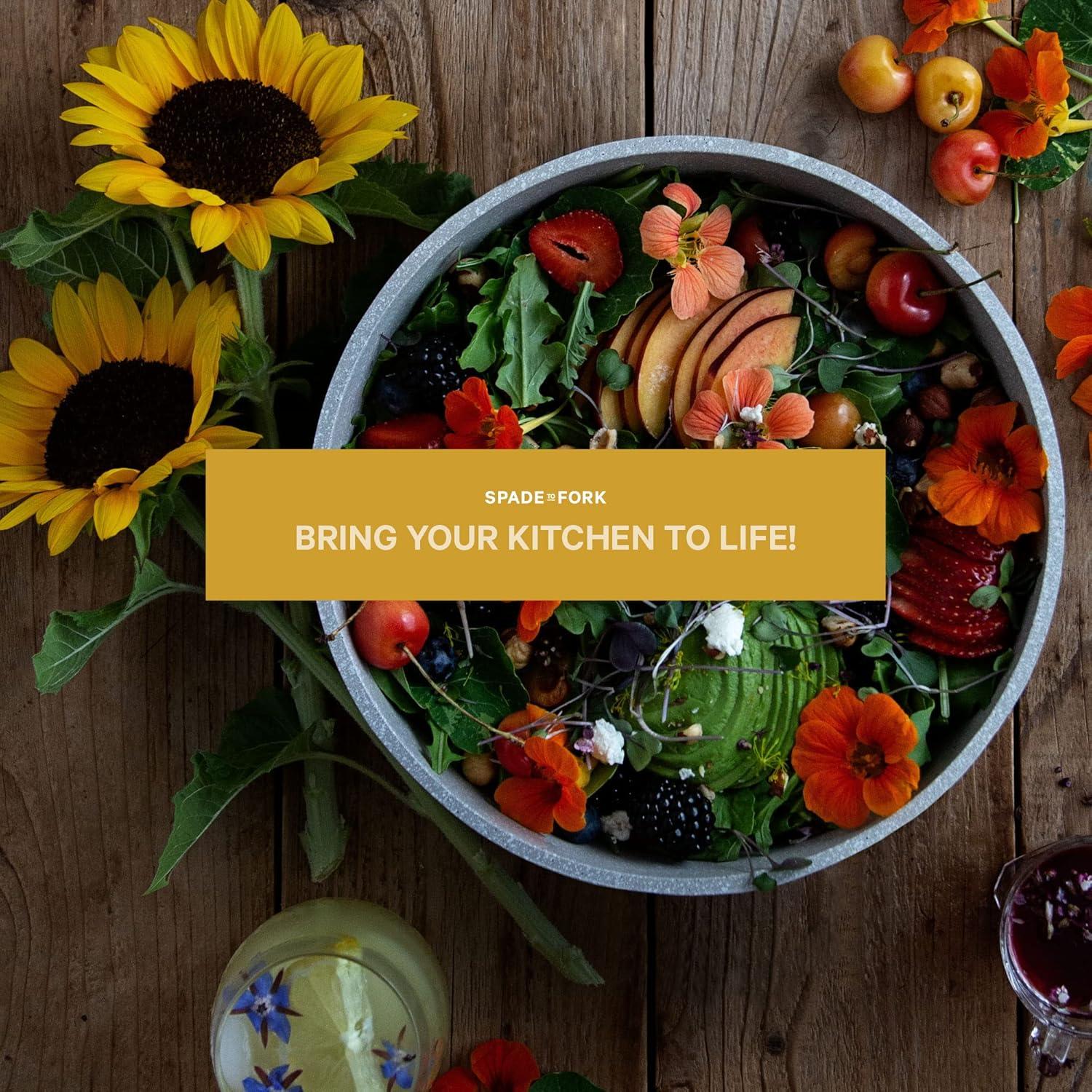 Kit de Jardín de Flores Comestibles Spade To Fork - 23 Piezas