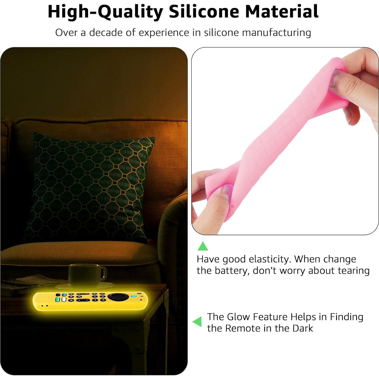 Funda de Silicona Brillante OneBom para Control Remoto Fire TV