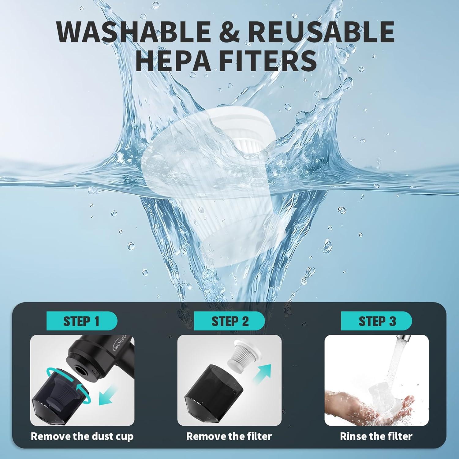 Aspiradora de Mano WOKEGI WX1 Inalámbrica 10000PA Compacta