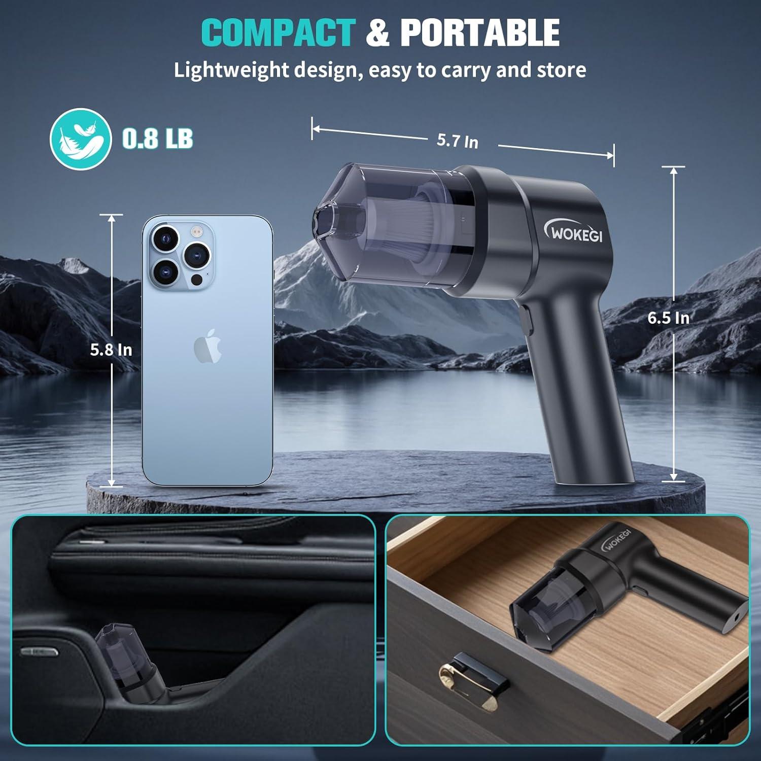 Aspiradora de Mano WOKEGI WX1 Inalámbrica 10000PA Compacta