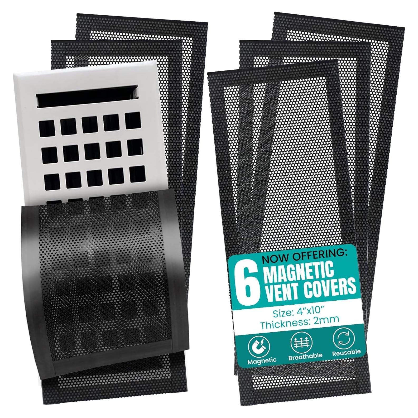 Cubiertas de Ventilación de Piso Efforest Magnéticas 10x25 cm - Paquete de 6