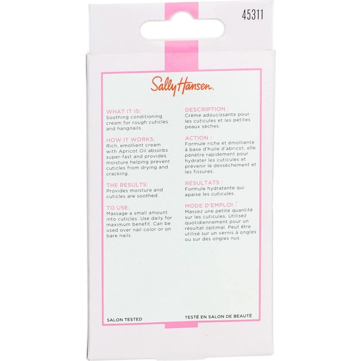 Crema de Masaje para Cutículas Sally Hansen 12ml - Paquete de 3