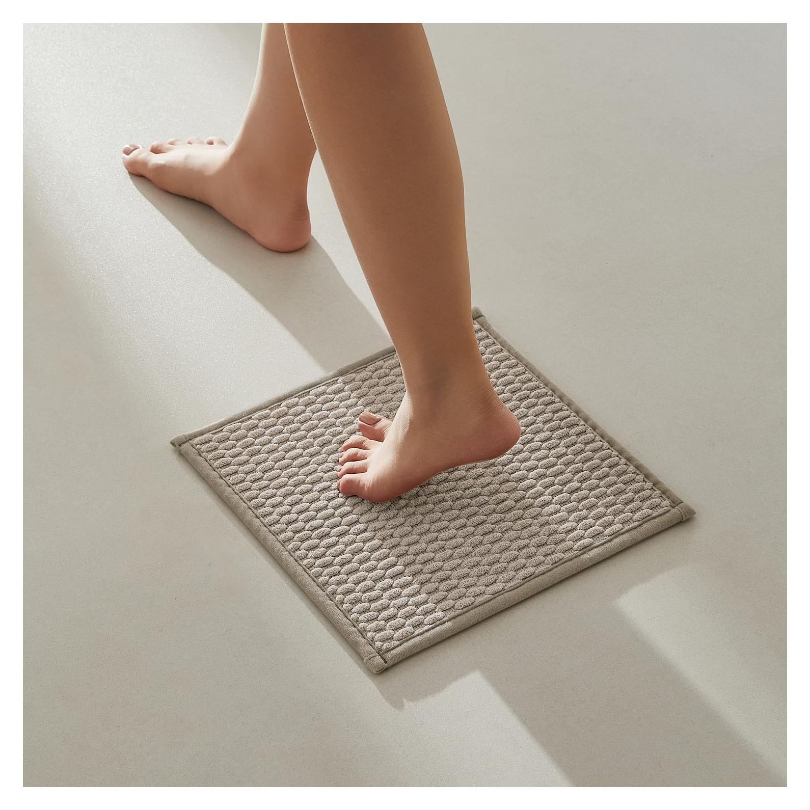 Alfombrilla de Baño TYUU Beige 30x30 cm Antideslizante