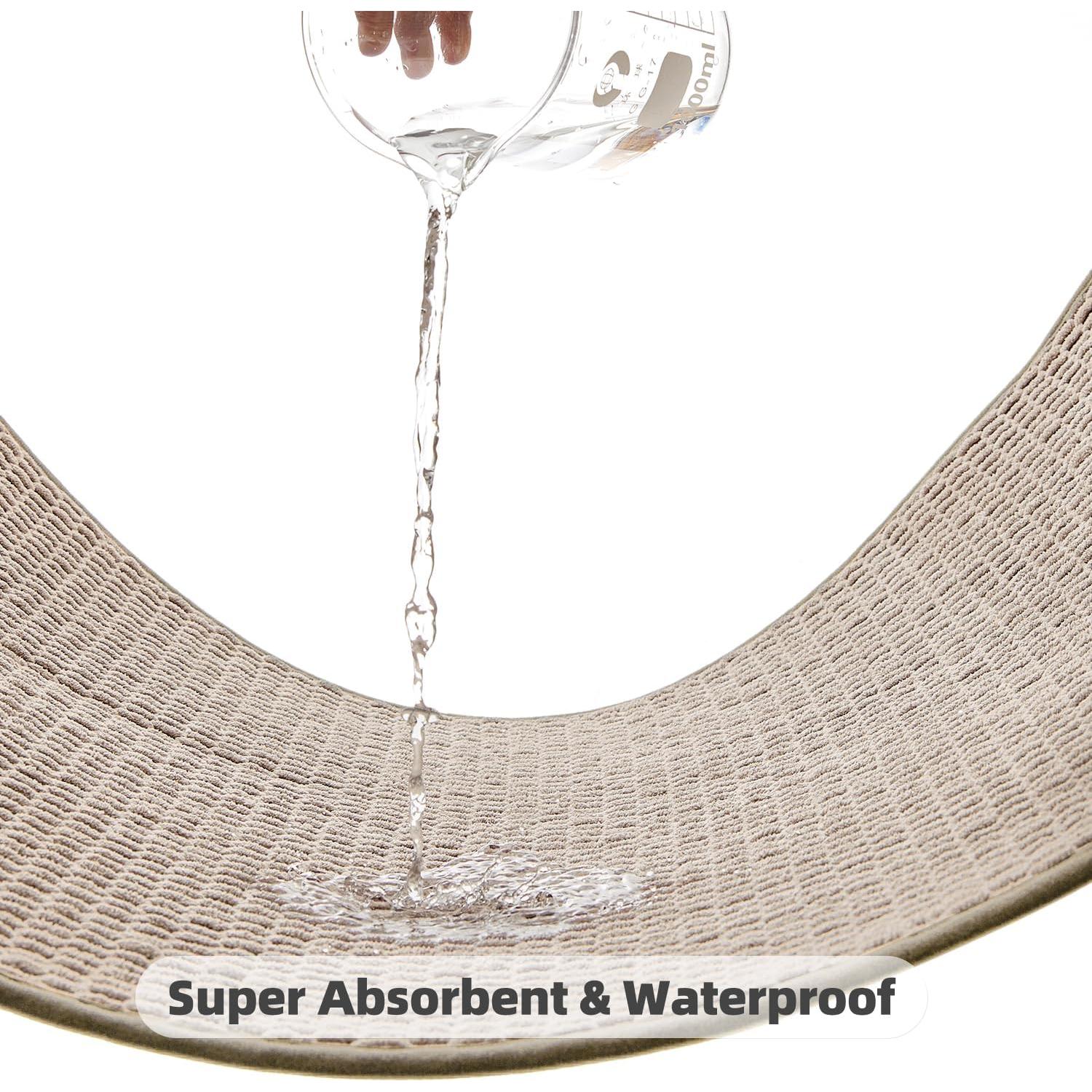 Alfombrilla de Baño TYUU Beige 30x30 cm Antideslizante