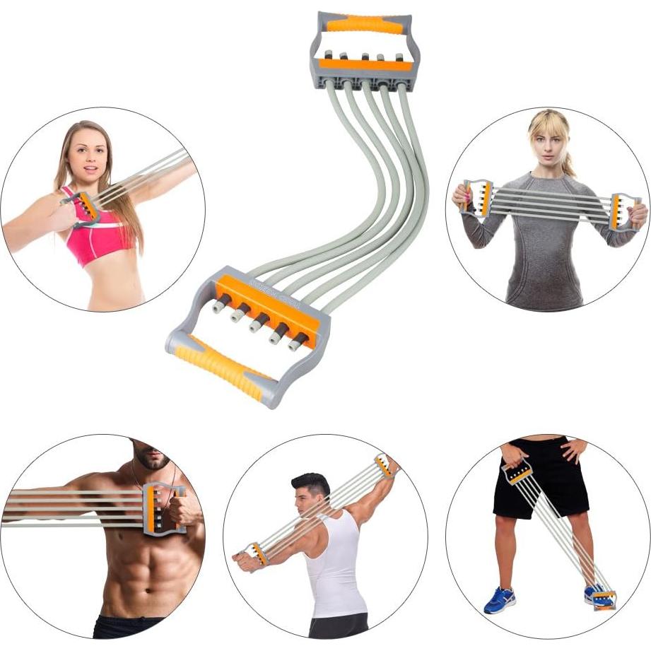 Expansor de Pecho TOCO FREIDO 5 Tubos Ajustables 9kg