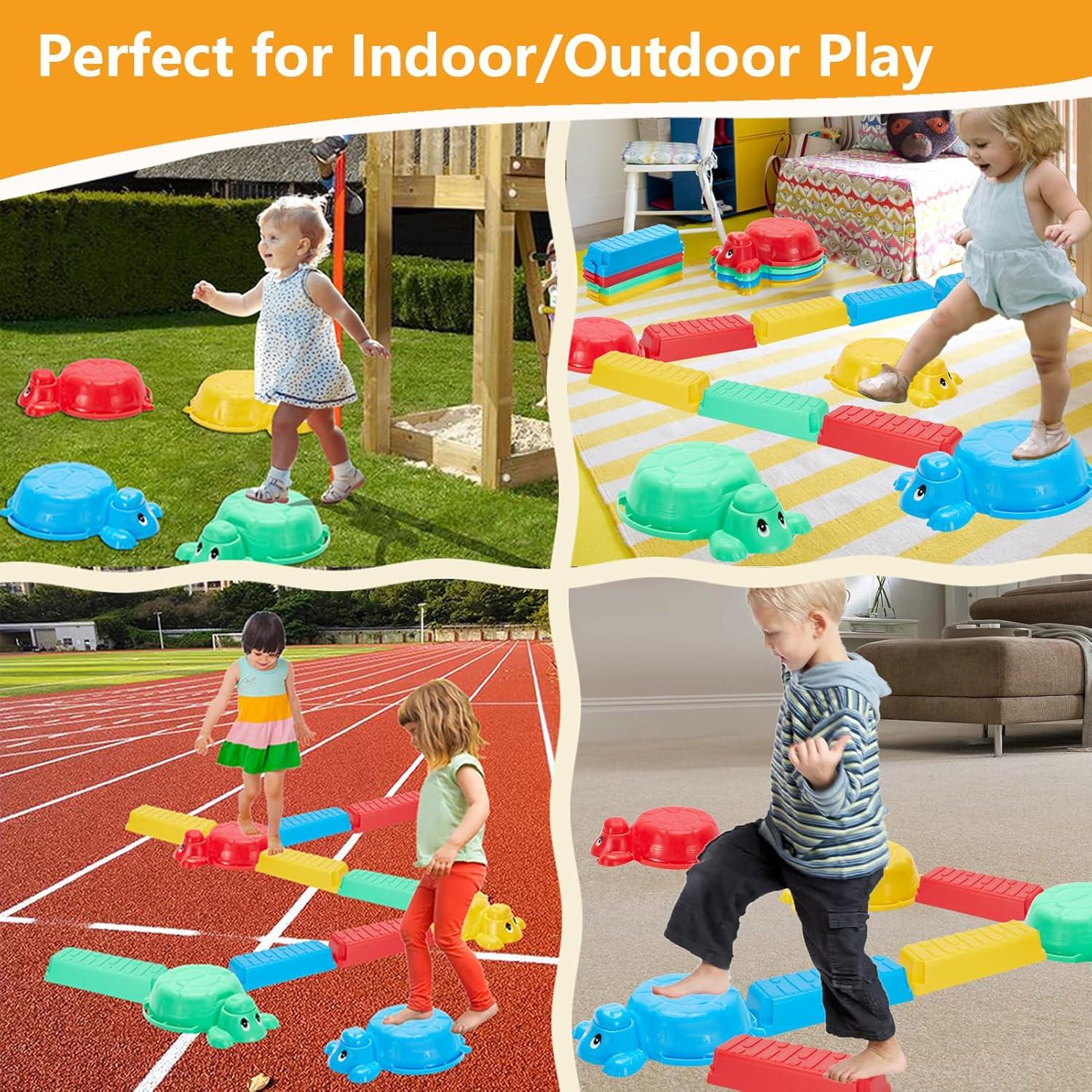 Piedras de Salto y Vigas de Equilibrio HAPATOYS - 12 Piezas