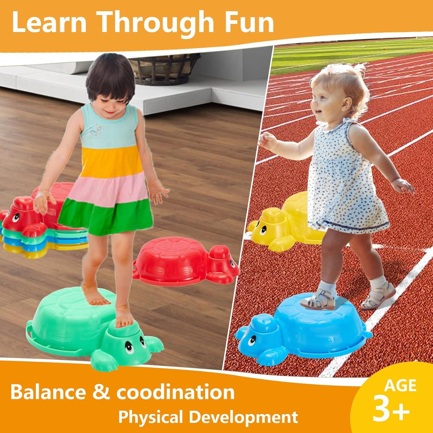 Piedras de Salto y Vigas de Equilibrio HAPATOYS - 12 Piezas