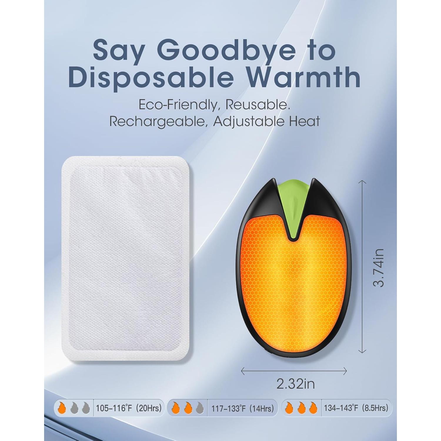 Calentadores de Manos Recargables Andwing A23 6000mAh 20h