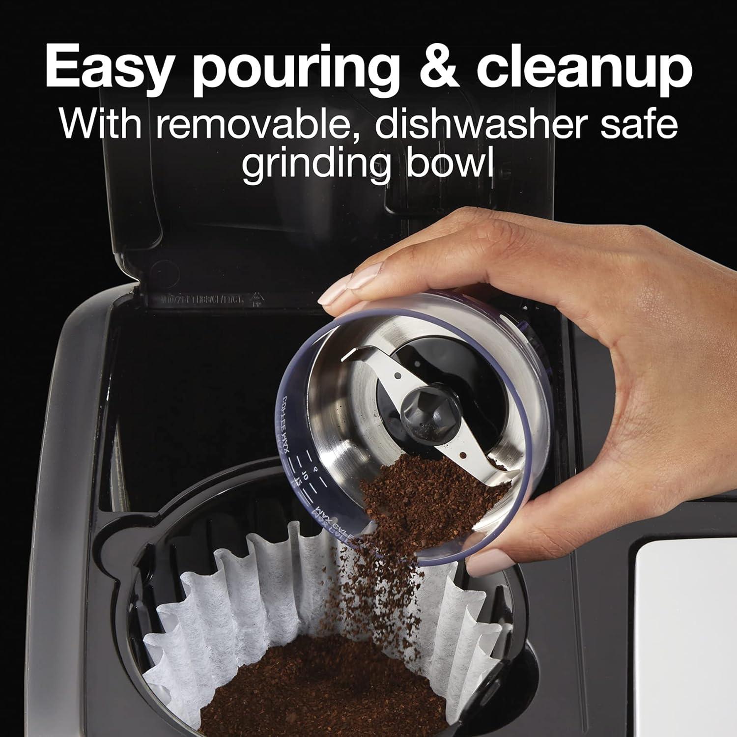 Molinillo de Café Eléctrico Proctor Silex 12 Tazas Negro