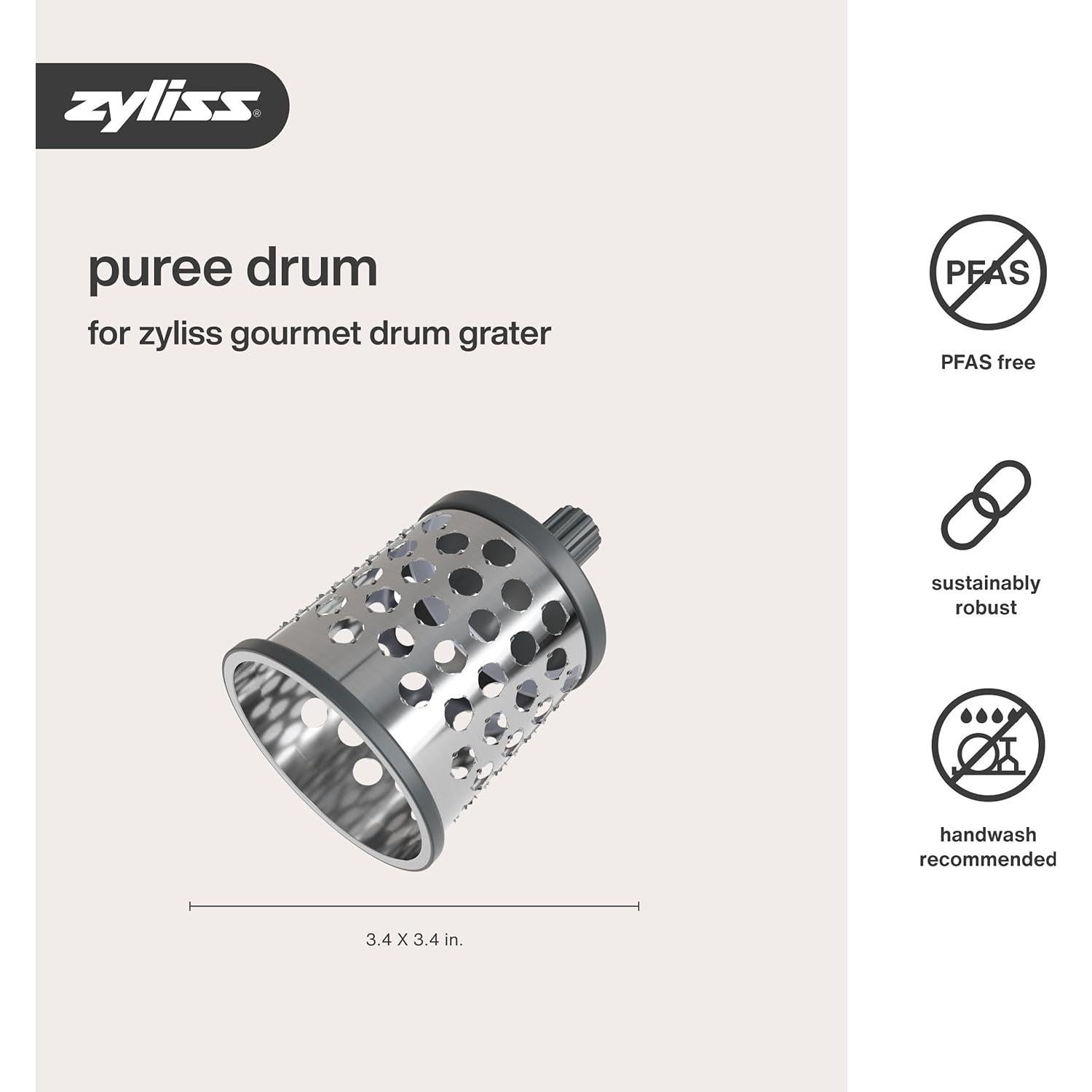 Cuchilla de Tambor para Puré Zyliss E900058 Acero Inoxidable