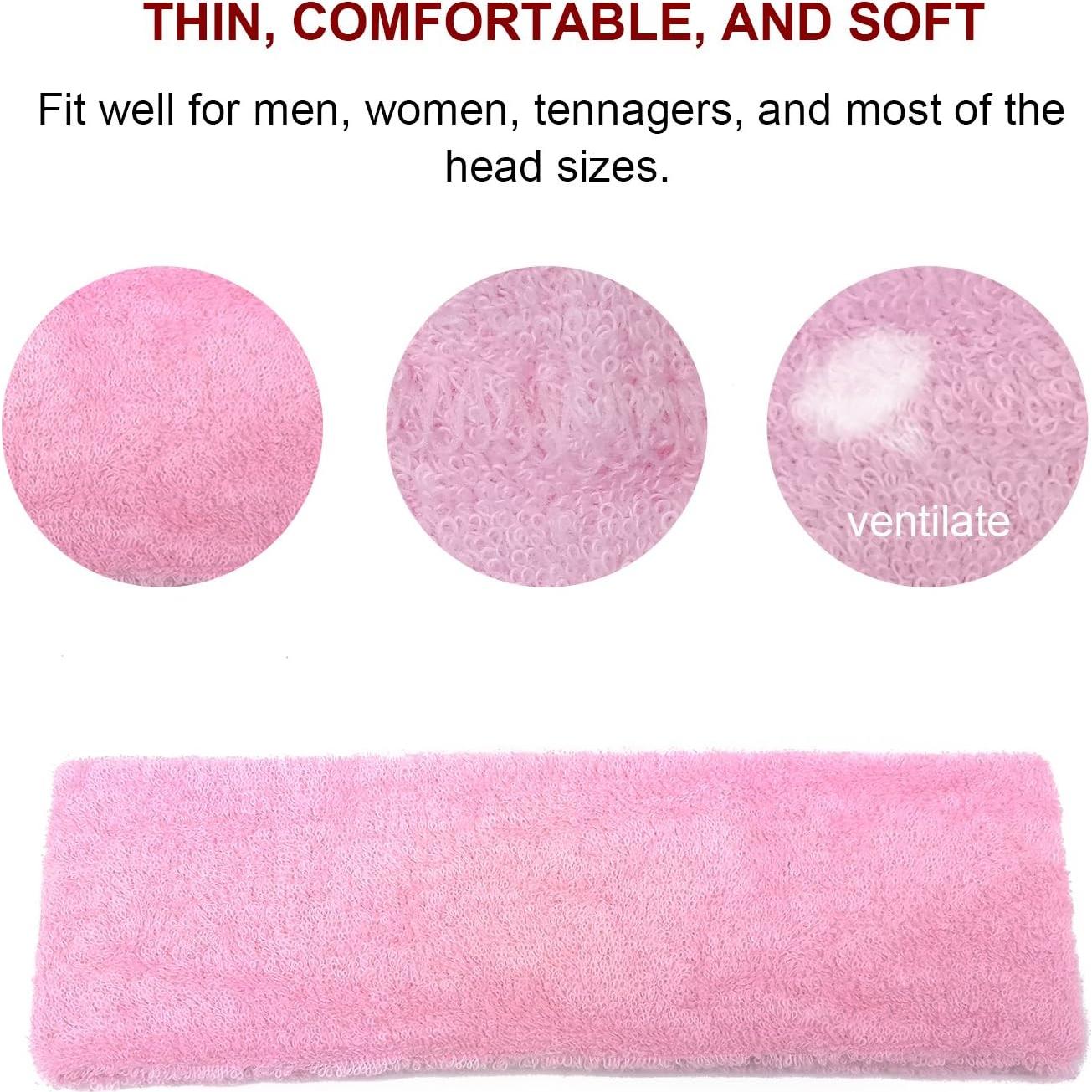 Diademas de Sudor INNOLIFE 15 PCS Algodón Suave Unisex