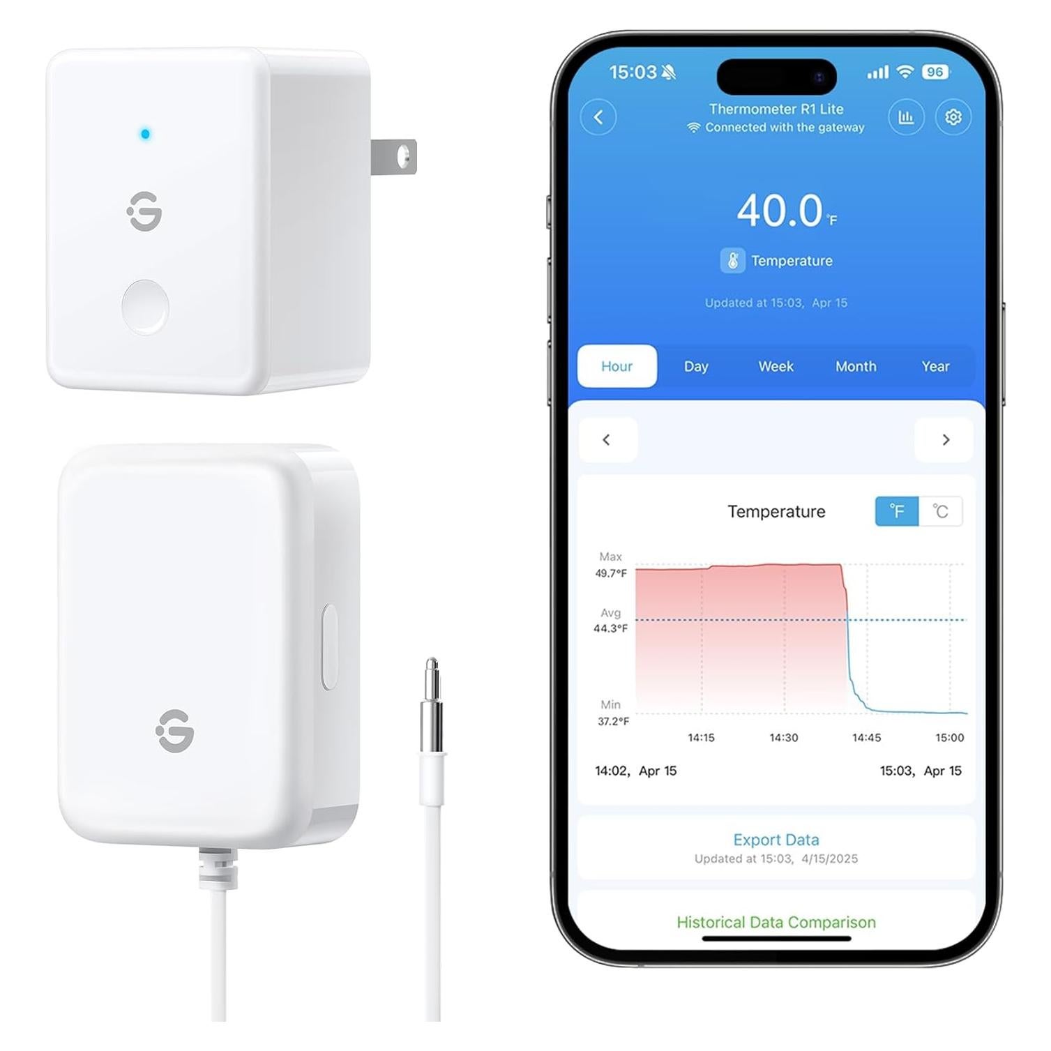 Termómetro WiFi GoveeLife H5111 para Refrigerador y Congelador