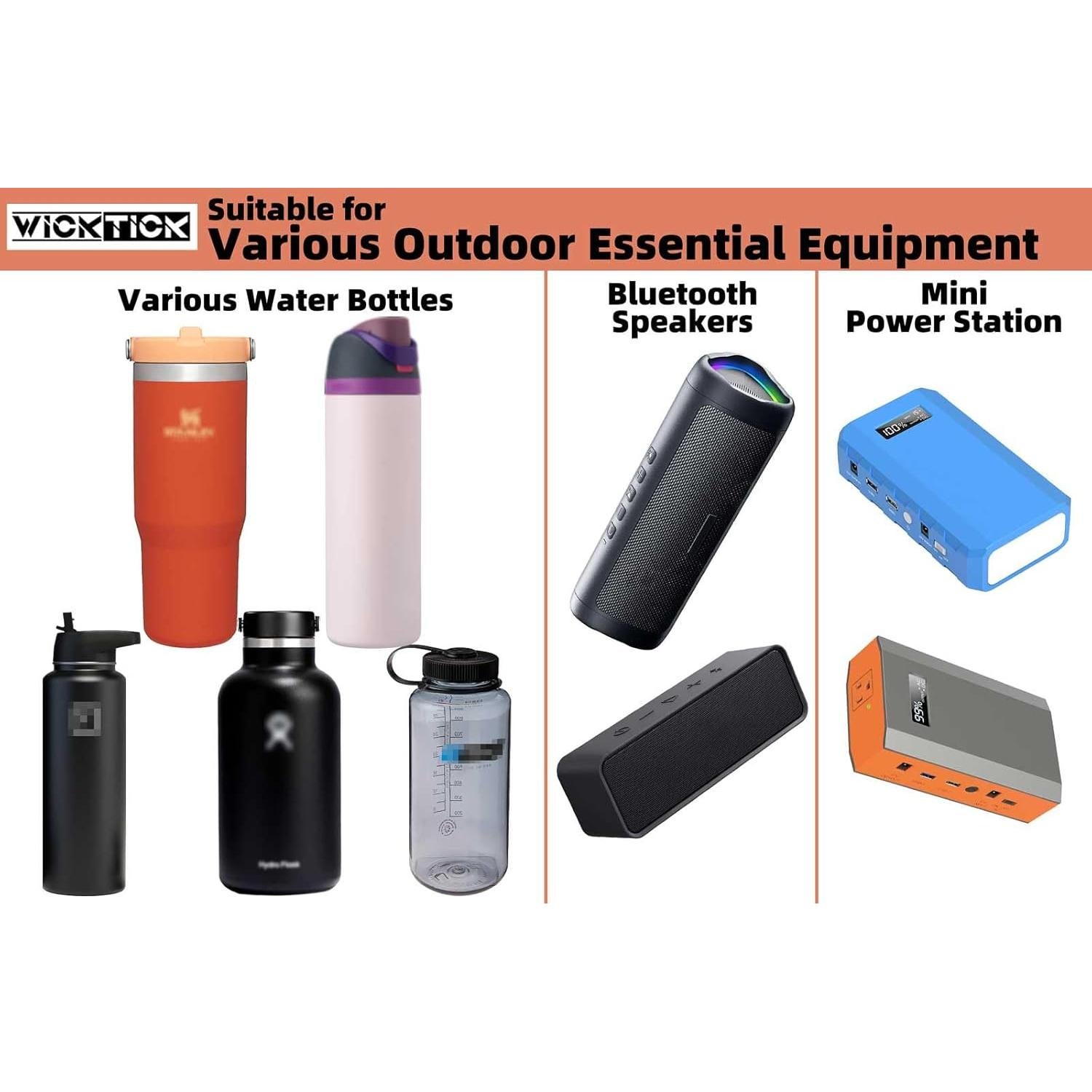 Soporte Táctico para Botellas WICKTICK Ajustable 500ml-1800ml