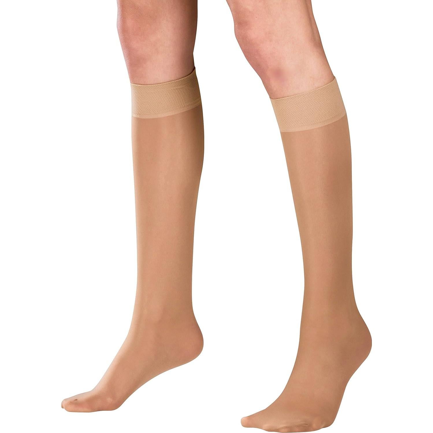 Medias de Compresión Truform 1773 para Mujeres 15-20 mmHg Beige