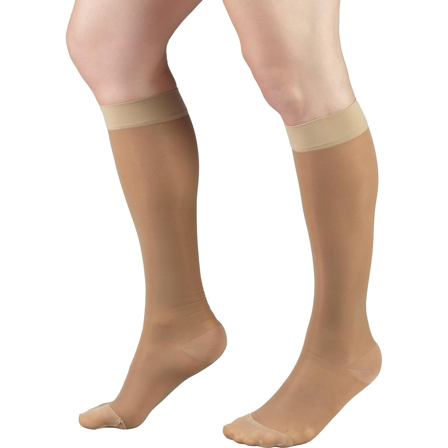 Medias de Compresión Truform 1773 para Mujeres 15-20 mmHg Beige