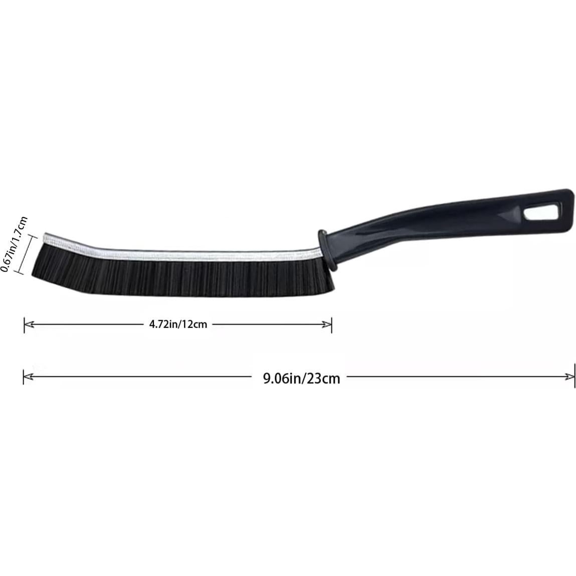 Cepillo de limpieza de ranuras Heideryafei 4 piezas negro