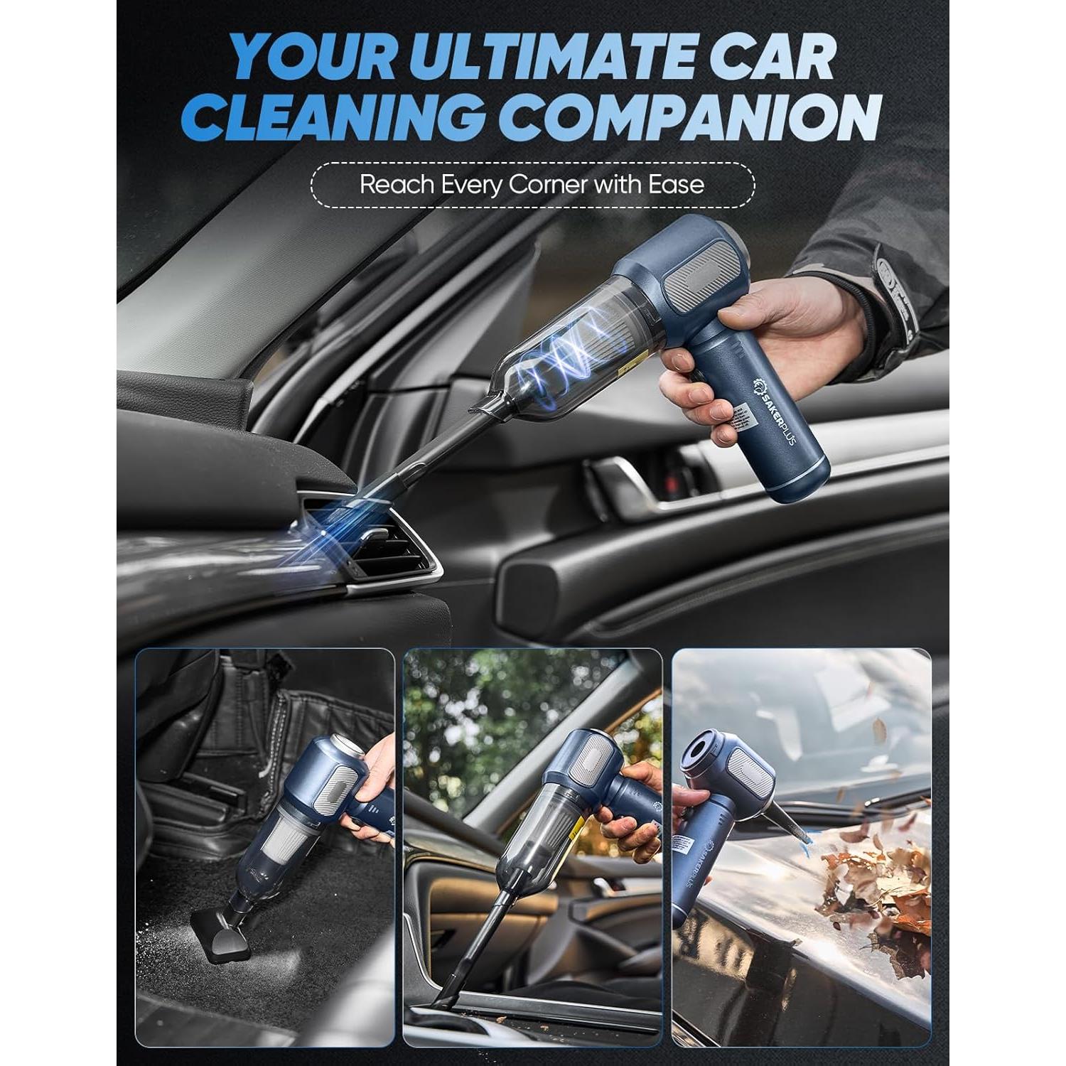 Mini Aspiradora Inalámbrica SakerPlus SW106 3 en 1 17500Pa