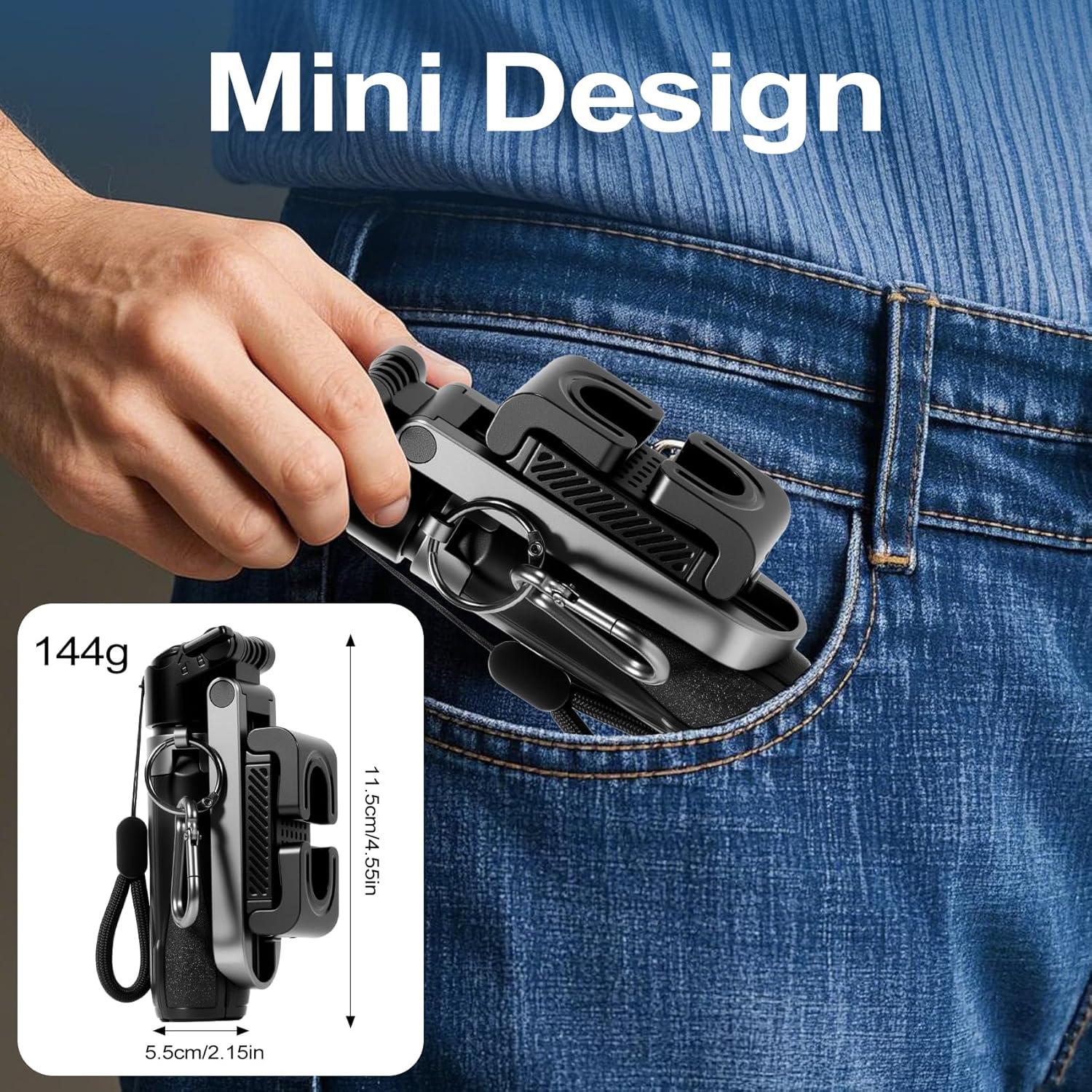 Trípode Mini 3-en-1 Davidlinlin para Teléfono 4-7" con Control Remoto