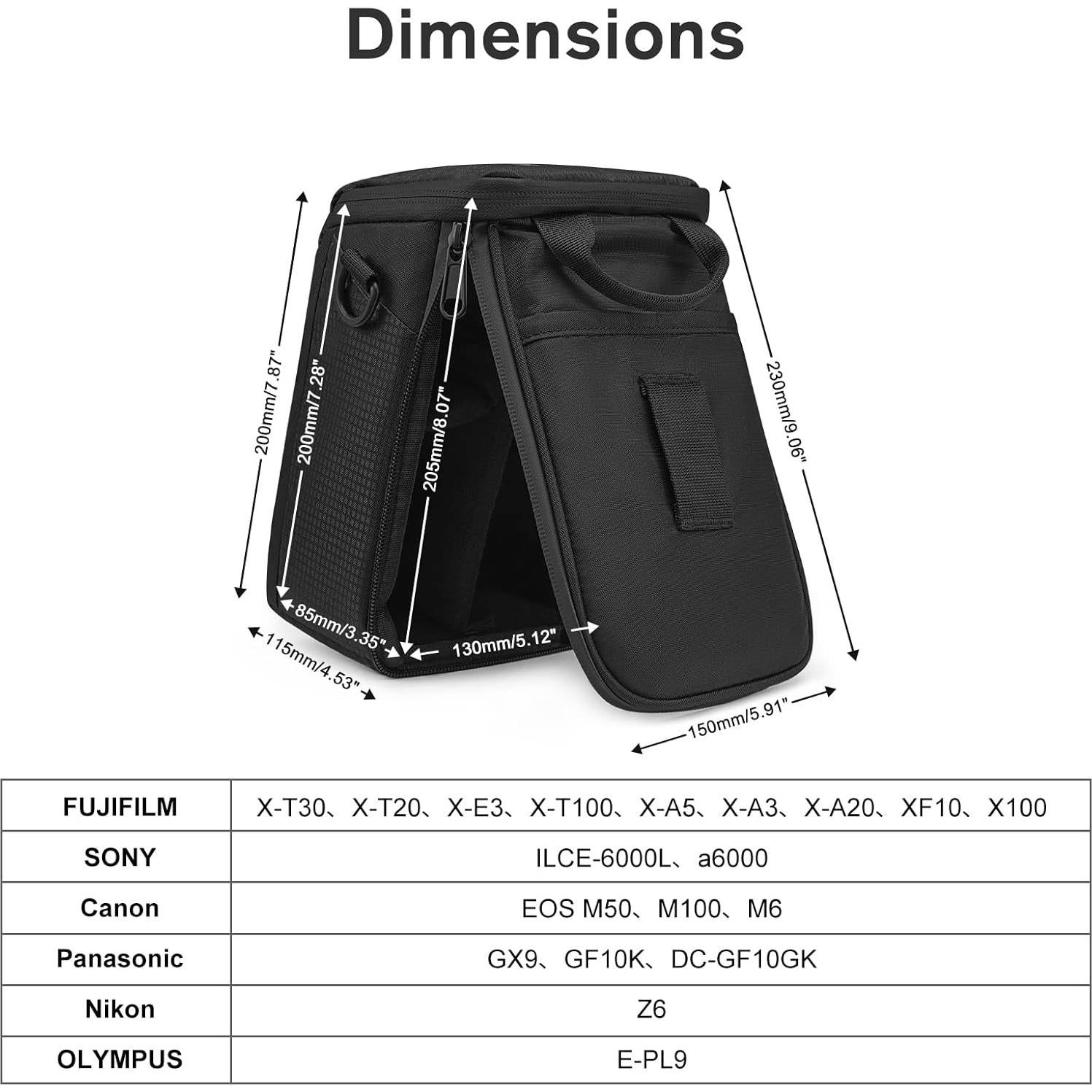 Bolsa de Inserción para Cámara S-ZONE Impermeable 15x11.5x20cm