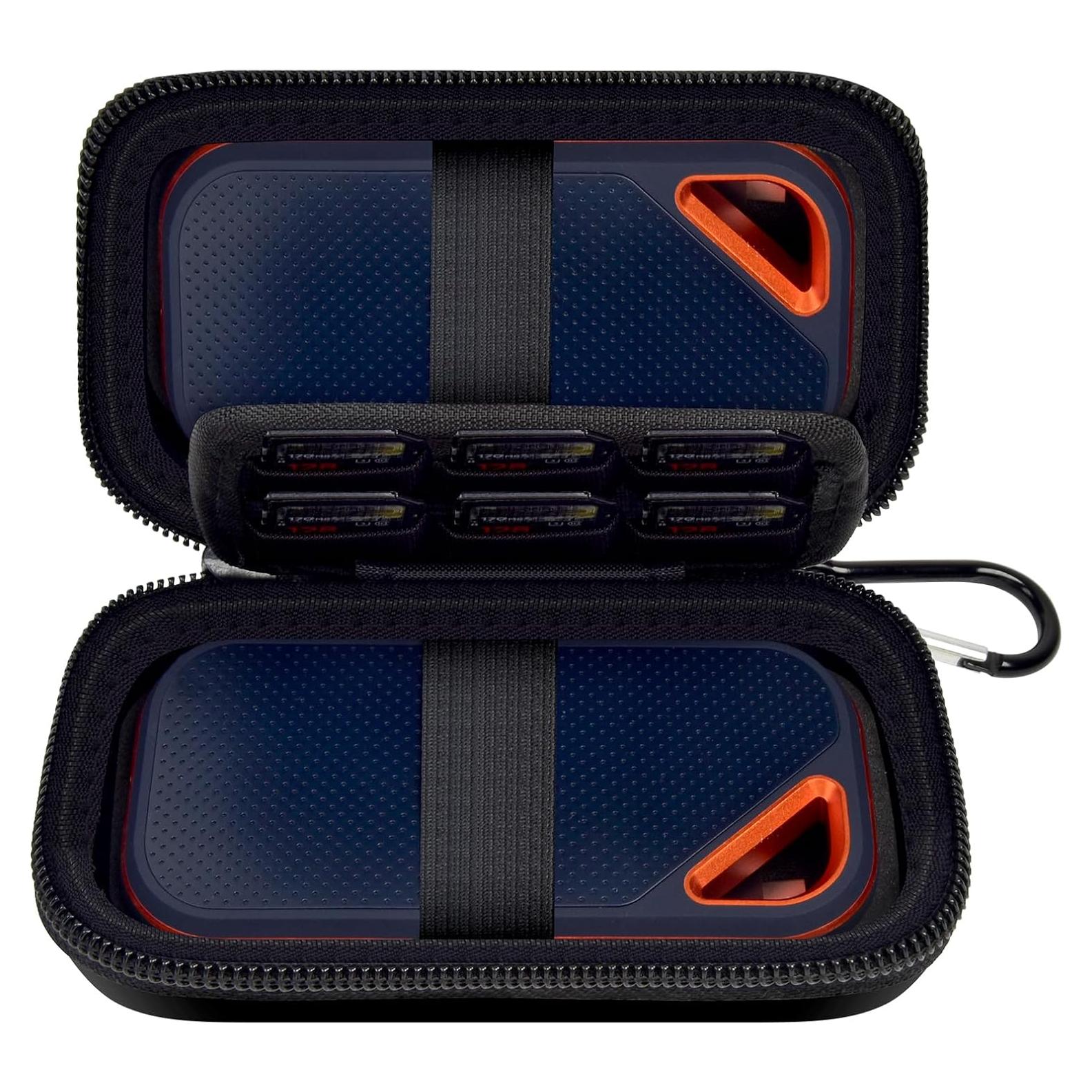 Funda de Almacenamiento para SSD SanDisk 1TB 2TB 4TB - Negra