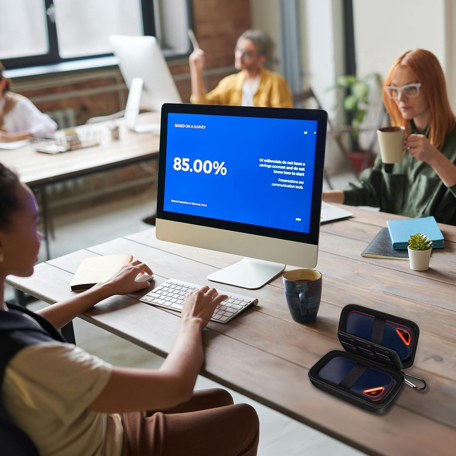 Funda de Almacenamiento para SSD SanDisk 1TB 2TB 4TB - Negra