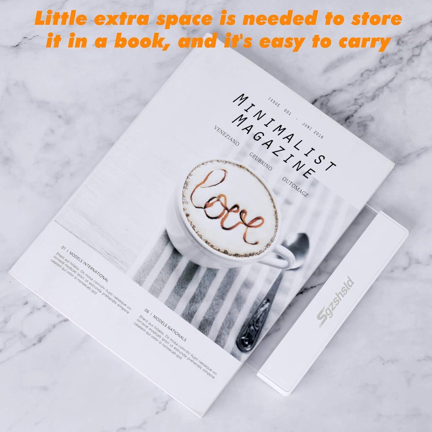 Lámpara de lectura LED Sgzshsld, brillo ajustable, 17.78x21.08cm