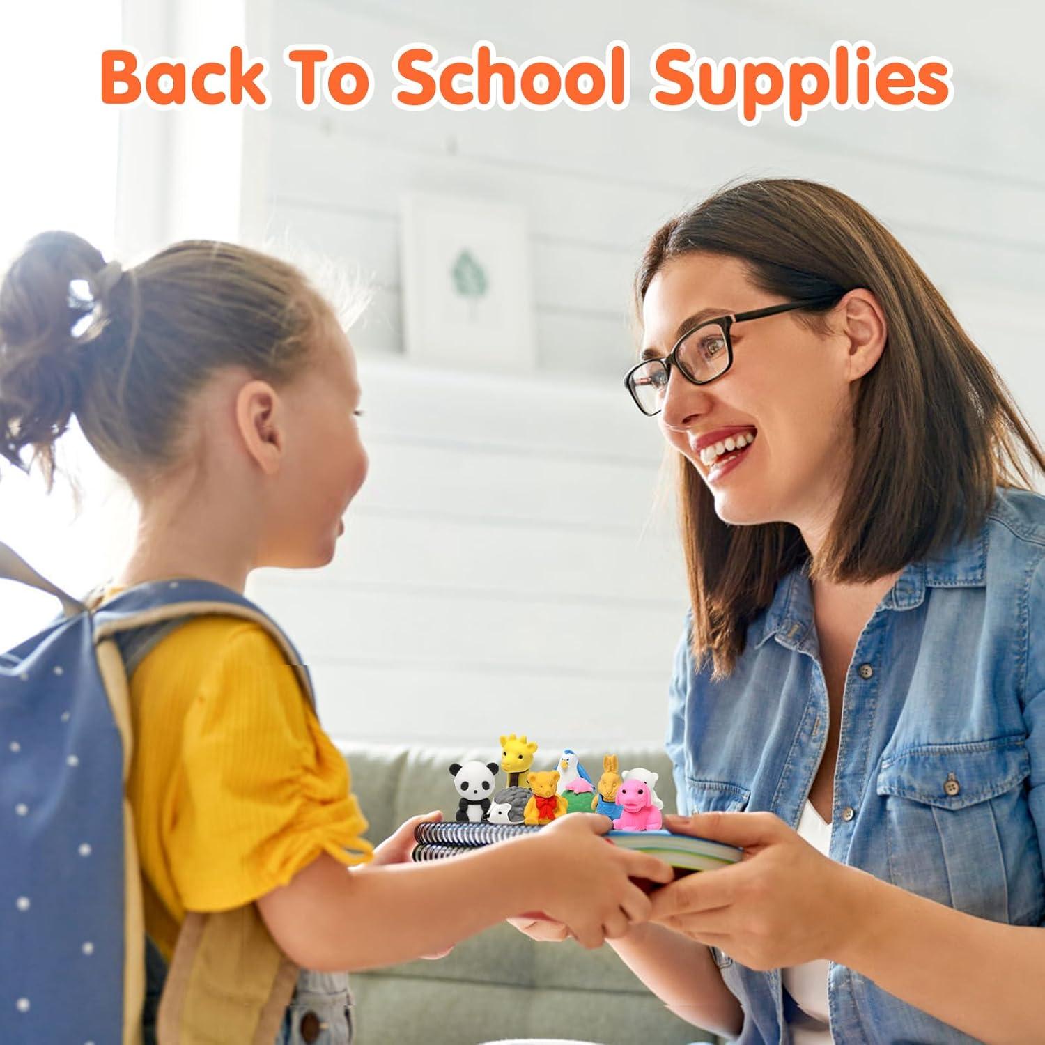 Paquete de 34 Gomas de Borrar de Animales Moosia - Multicolor