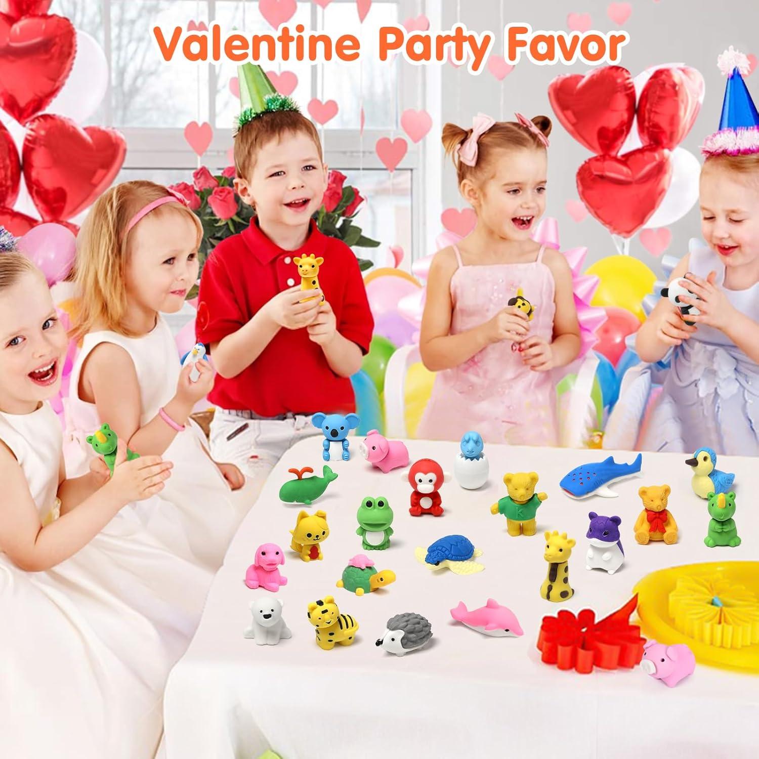 Paquete de 34 Gomas de Borrar de Animales Moosia - Multicolor