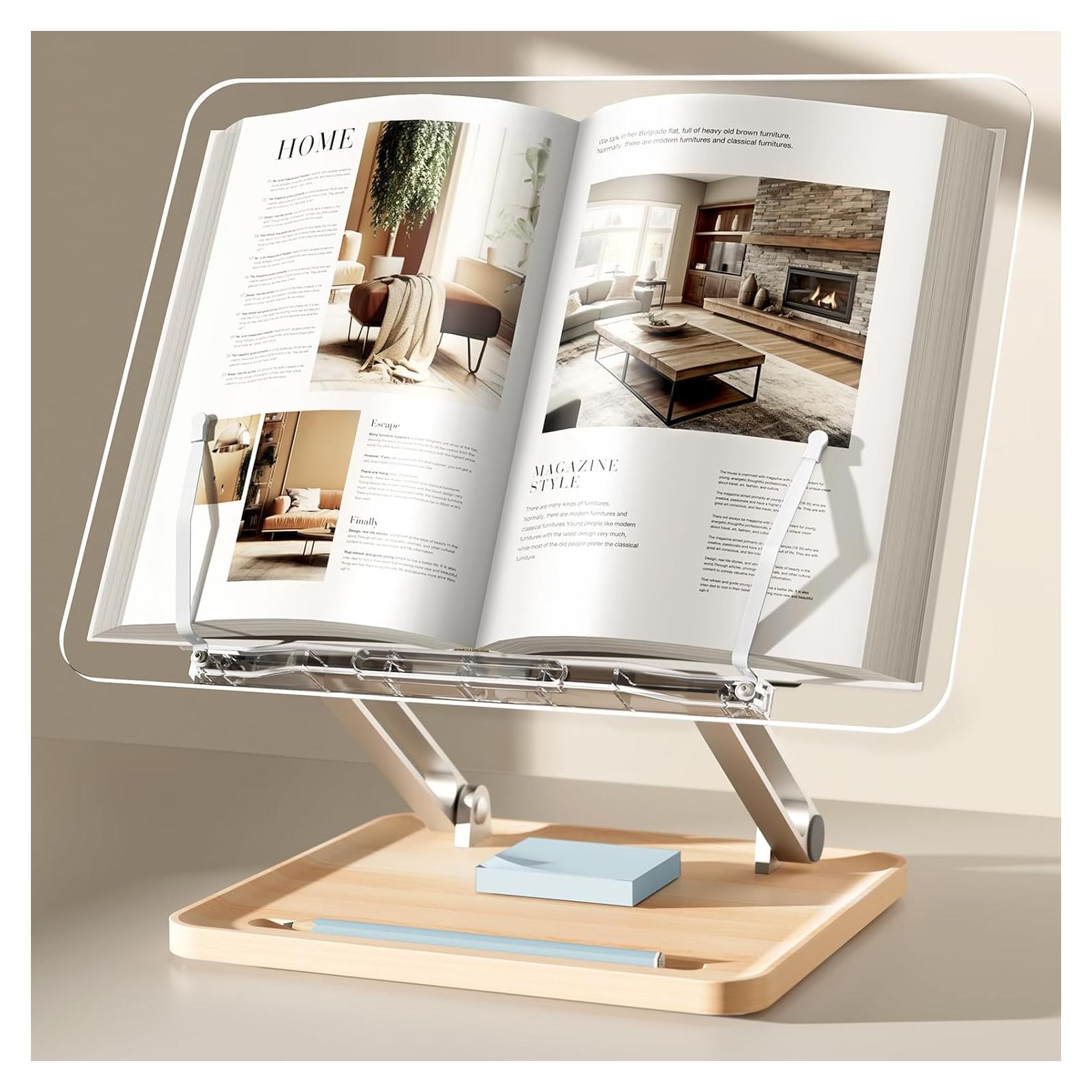 Soporte de Libro Acrílico Ajustable UPERGO BG-4B 1.4kg