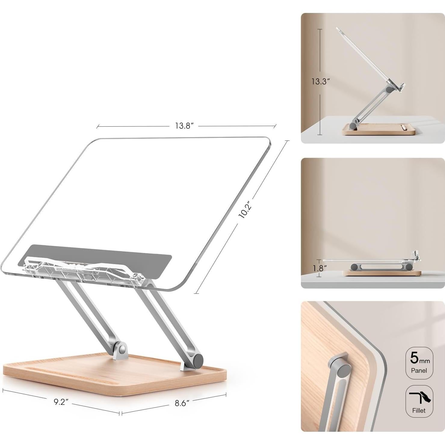 Soporte de Libro Acrílico Ajustable UPERGO BG-4B 1.4kg