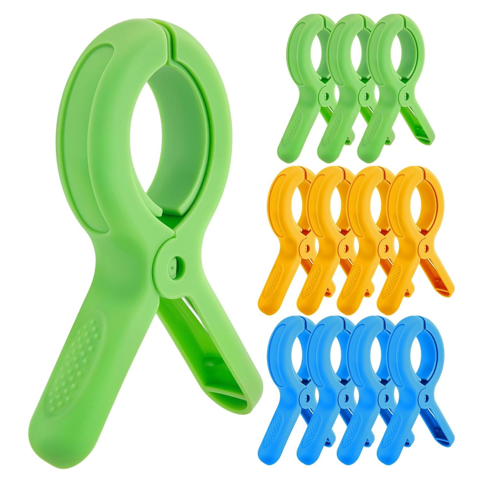 Clips para Toallas de Playa Minyaluck - 12 Pcs Multicolor