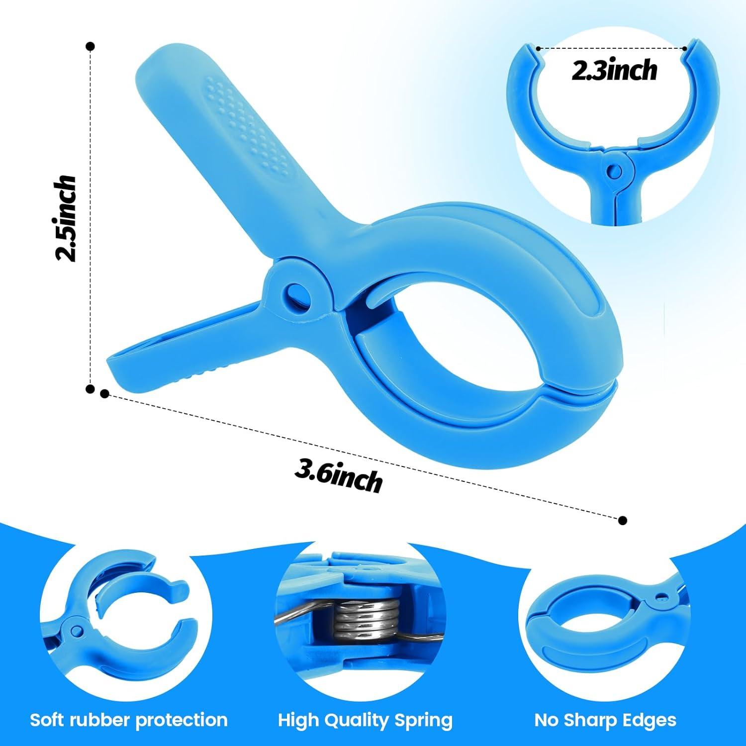 Clips para Toallas de Playa Minyaluck - 12 Pcs Multicolor