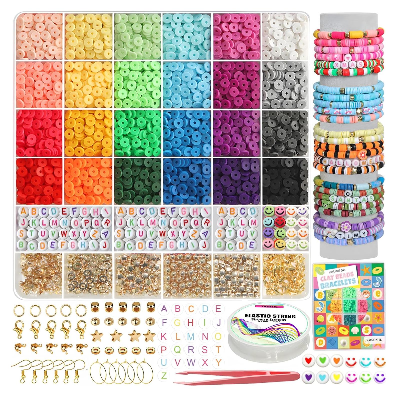 Kit de Pulseras de Cuentas de Arcilla YMSDZHL 6000+PCS DIY