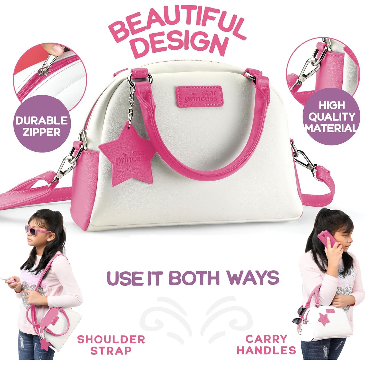 Conjunto de bolso de juego Star Princess rosa con accesorios