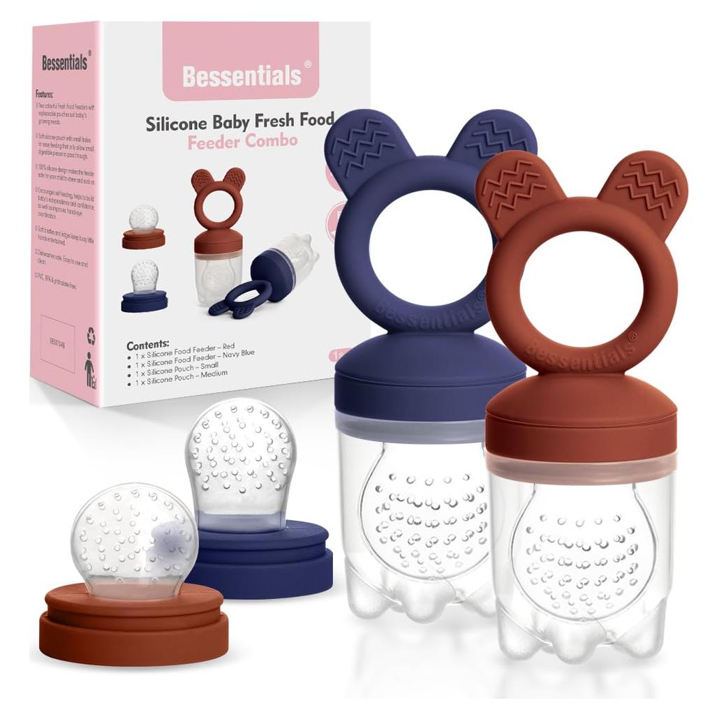 Alimentador de Frutas Bessentials para Bebés - 2 Piezas de Silicona