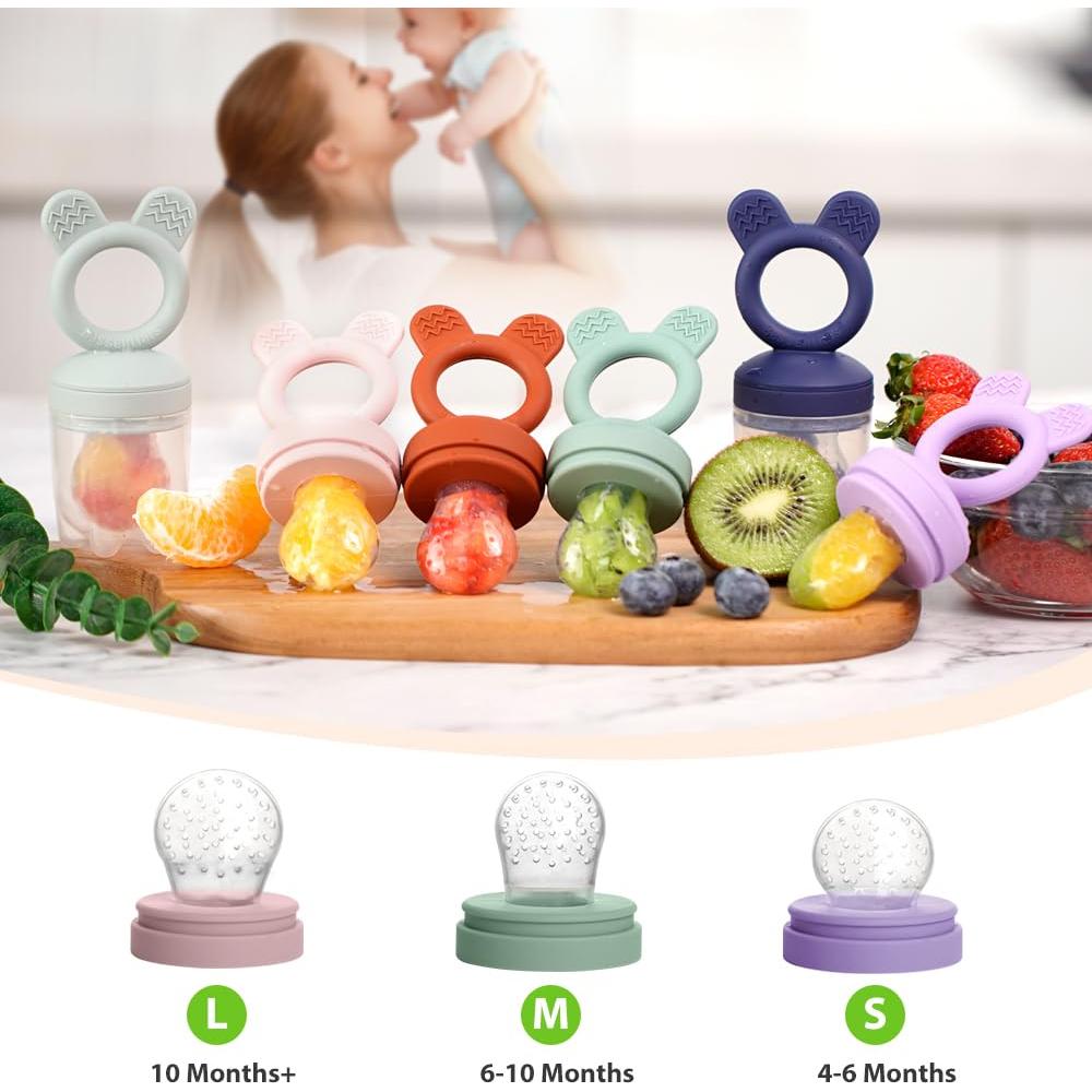 Alimentador de Frutas Bessentials para Bebés - 2 Piezas de Silicona