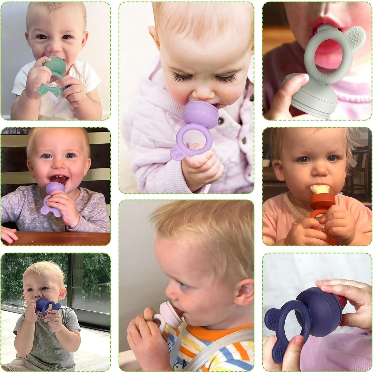 Alimentador de Frutas Bessentials para Bebés - 2 Piezas de Silicona