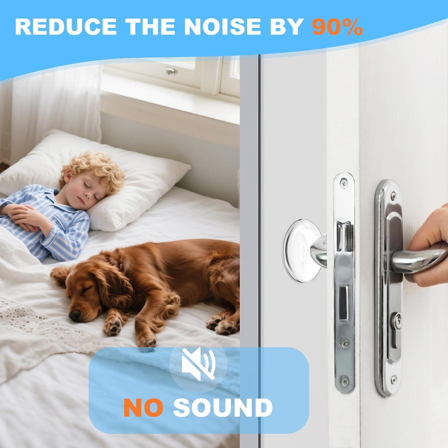 Topes de puerta autoadhesivos JZWBLILY 5cm (6 Pack) transparentes