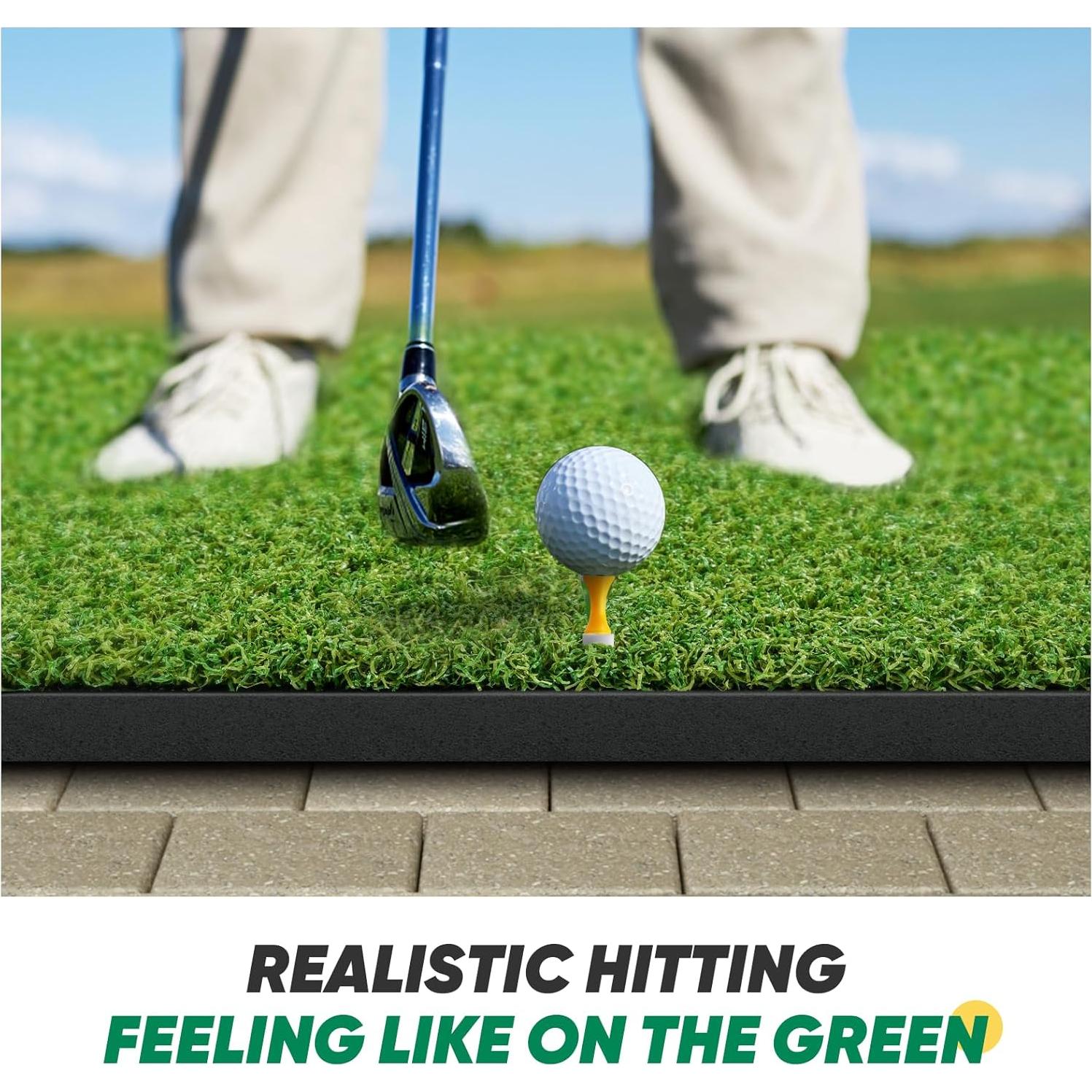 Alfombra de Golf OYN 1,52x1,22m con 9 Pelotas y 7 Tees