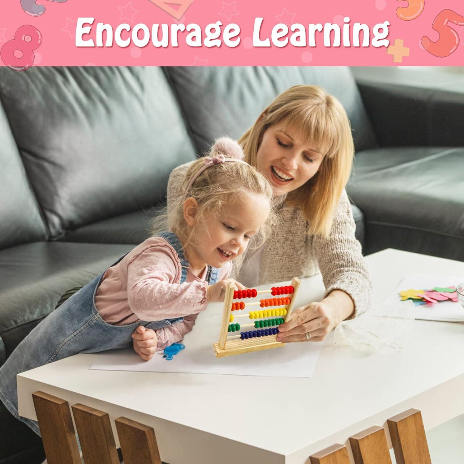 Ábaco de Madera Sealive para Niños - Juguete Educativo 50 Bolas