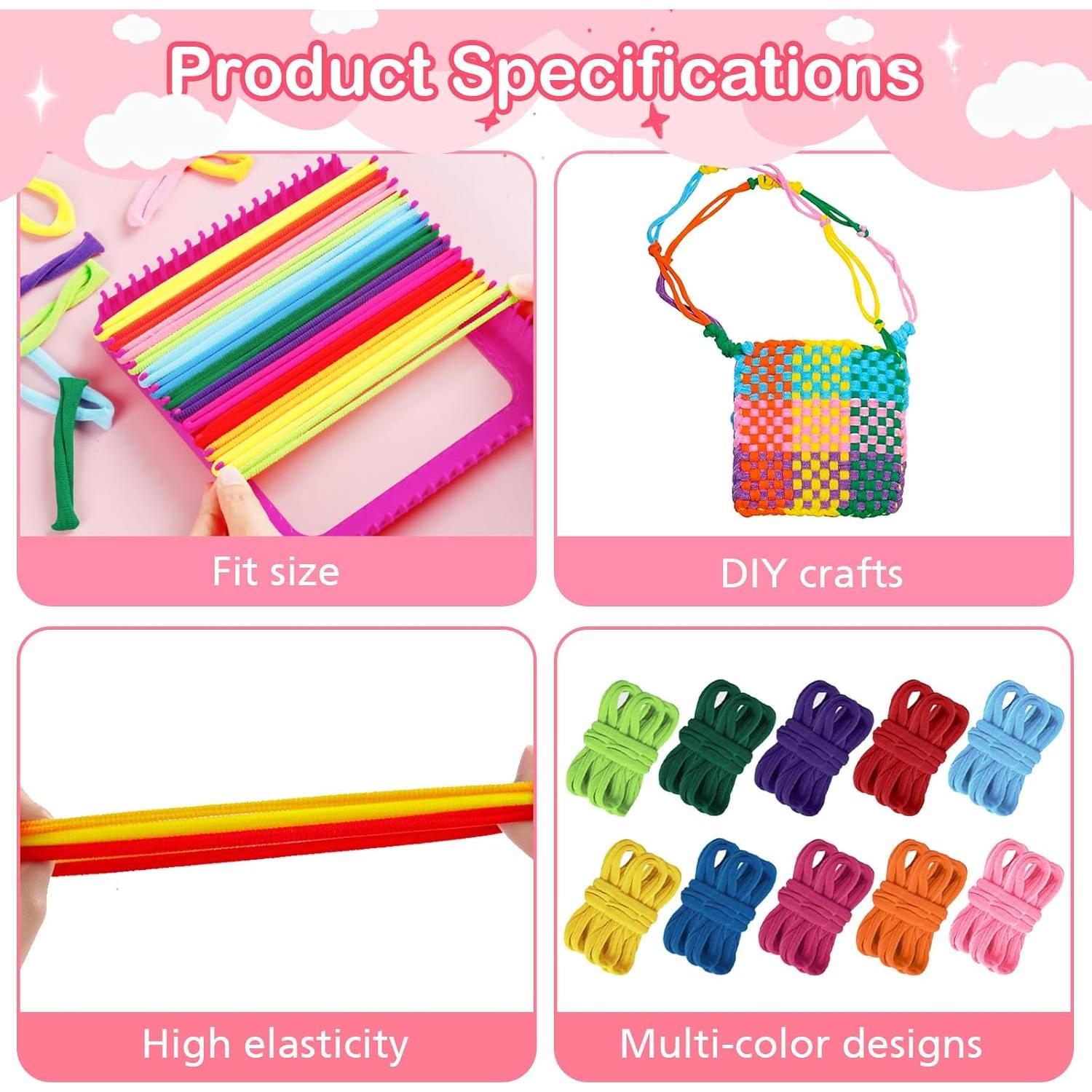 Kit de Telar SUGORER 800 Piezas Bucles Coloridos DIY